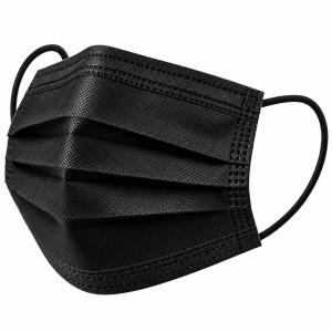 3 Ply Black Disposable Face Masks