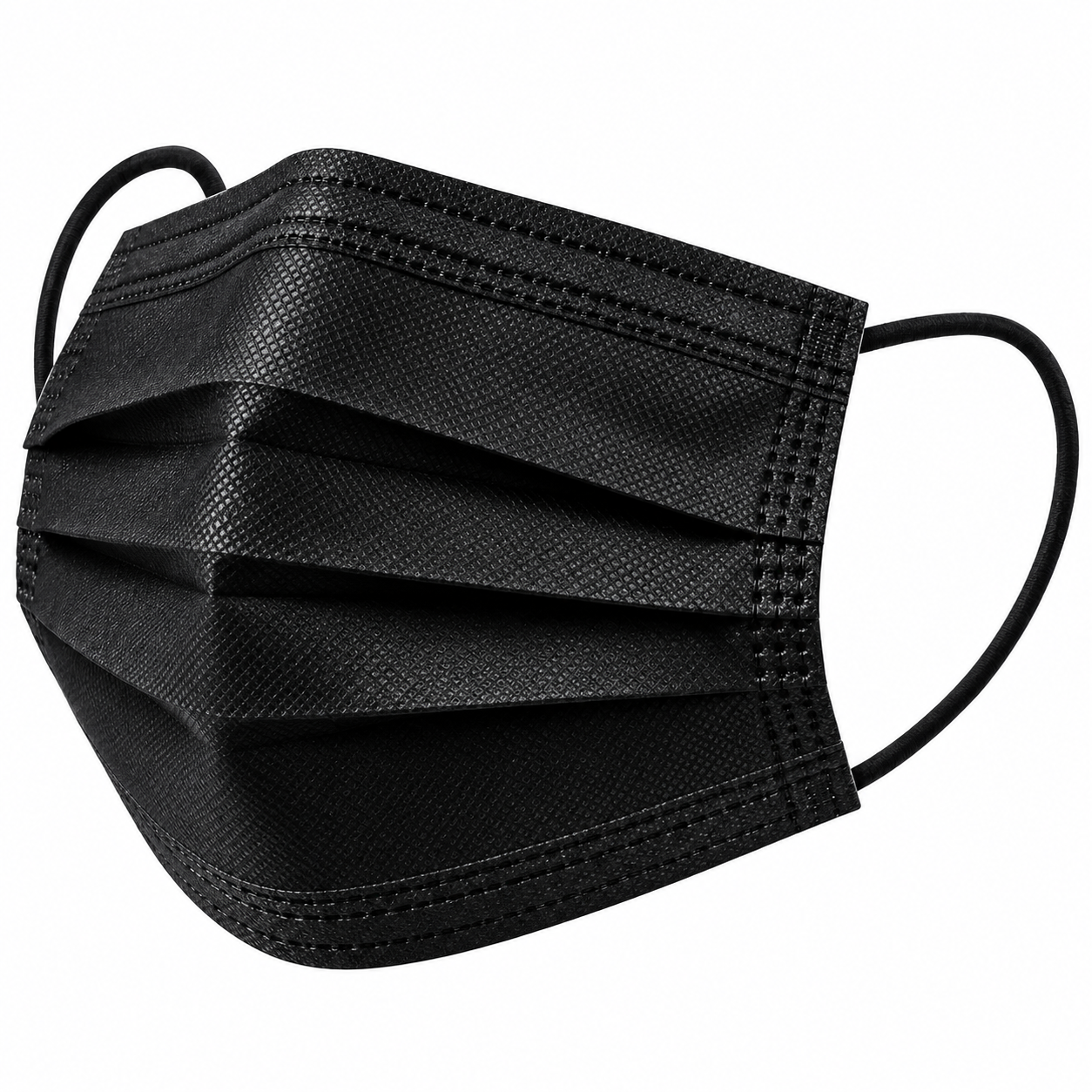 3 Ply Black Disposable Face Masks