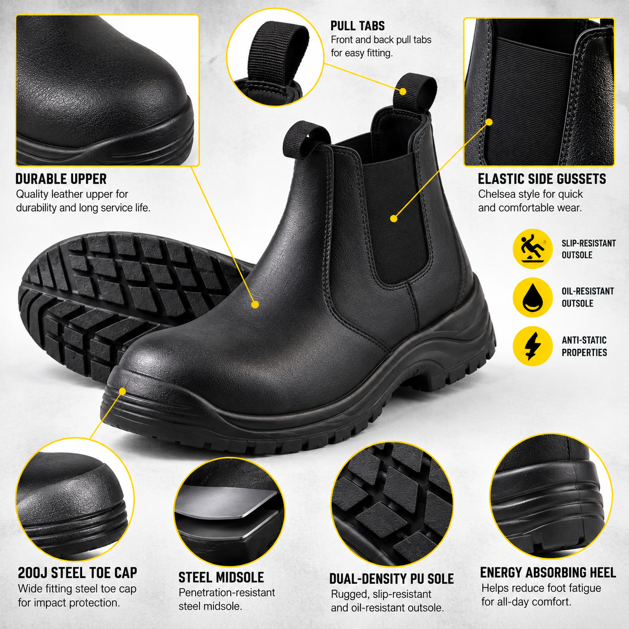 Dromex chelsea Safety Boot (Boxer) - Image 3