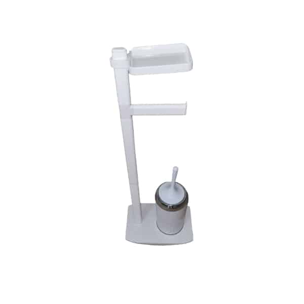 Toilet Brush Set Freestanding (White)