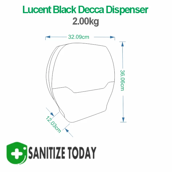 Decca Roll Toilet Paper Dispenser - Sierra Black - Image 4