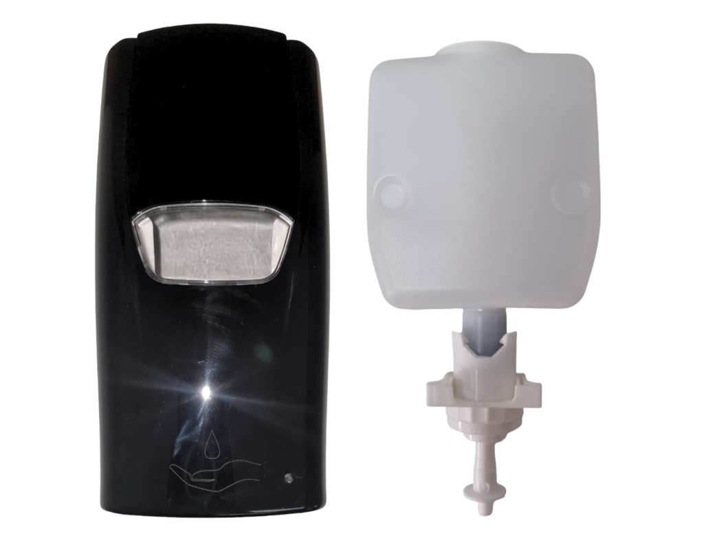1L automatic soap dispenser sierra black - with 1l top up bottle