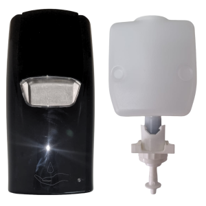 500ml Automatic Soap Dispenser Sierra Black with 500ml Top Up Bottle