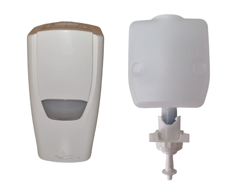 500ml automatic soap dispenser white with top up
