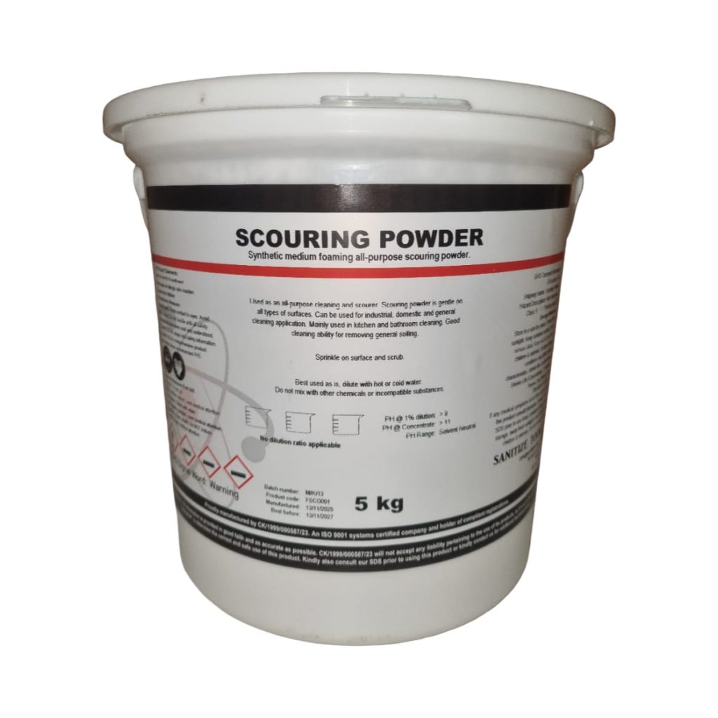 Scouring Powder Heavy Duty 5kg - Multi-Surface Cleaning & Stain Removal Powder