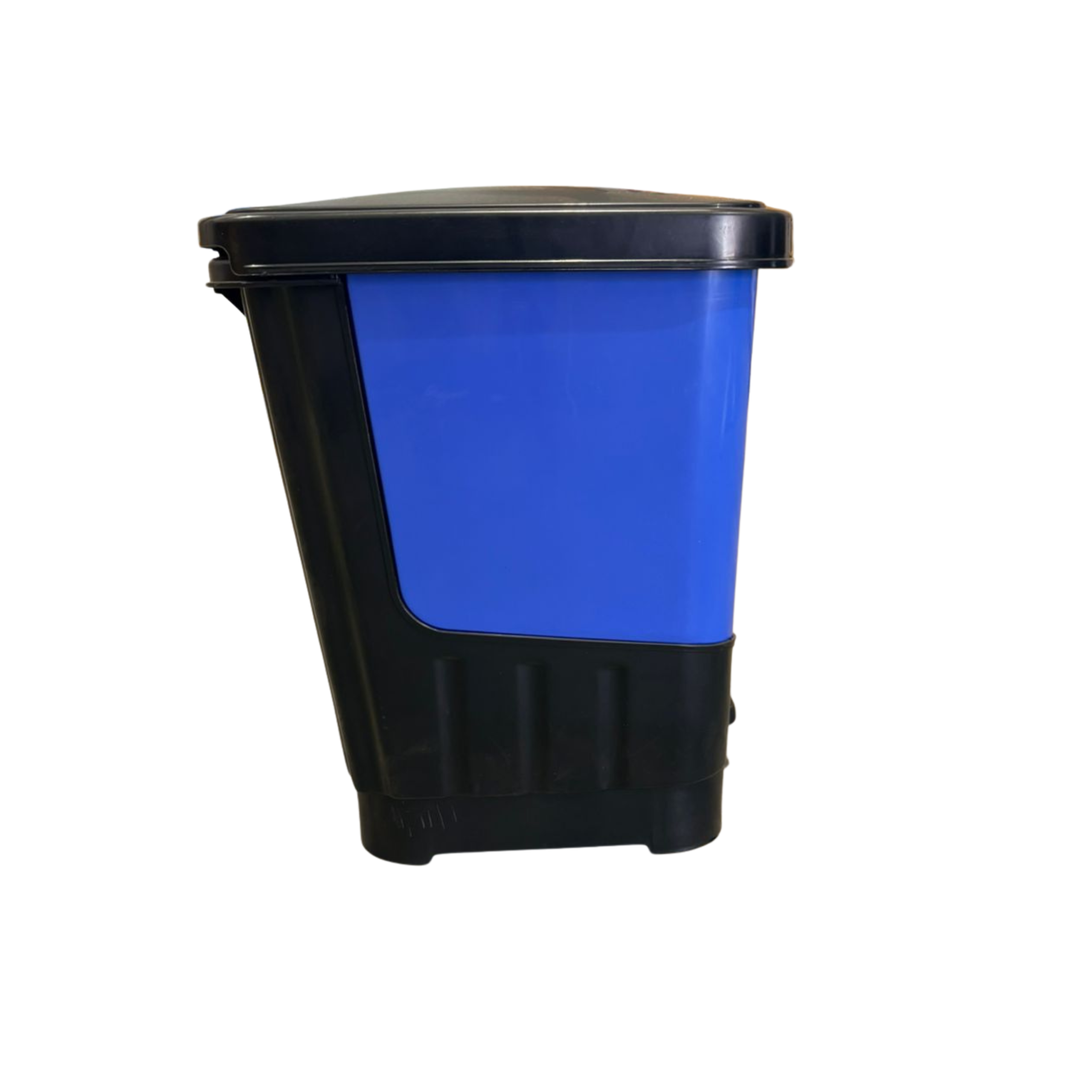 Dual recycle buff bins 30L (2x15L) Blue & Yellow - Image 3