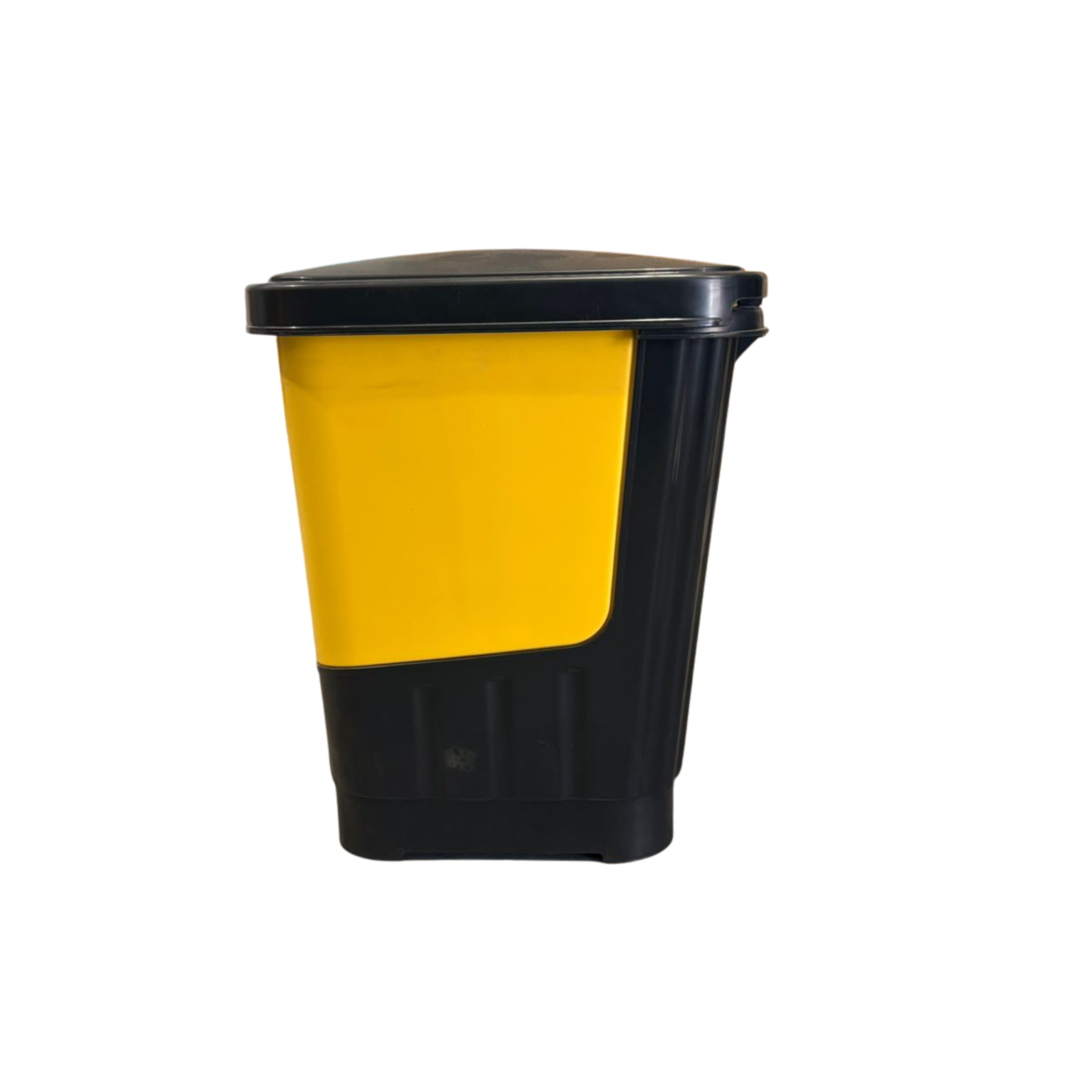 Dual recycle buff bins 30L (2x15L) Blue & Yellow - Image 4