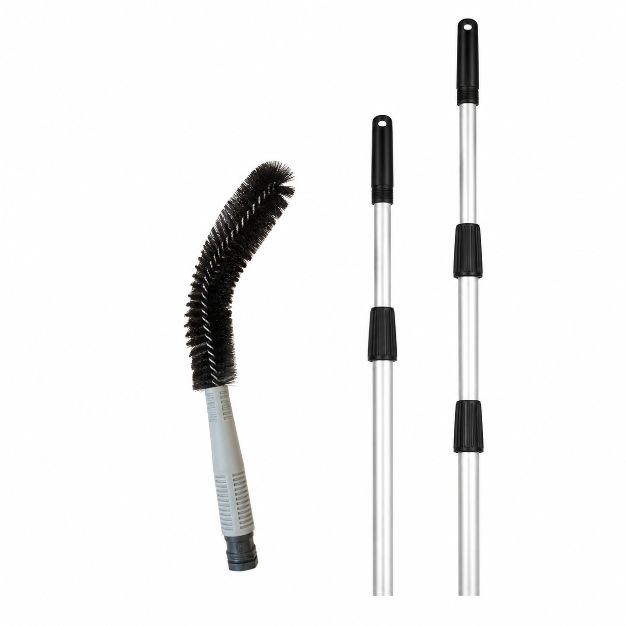 Curved Pipe Cleaning Brush & 9 Meter Telepole E-LINE