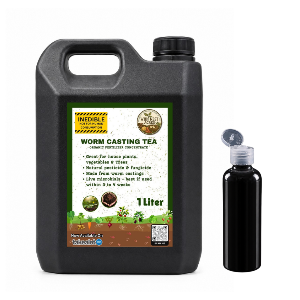 Organic Liquid Plant Fertiliser 1L Worm Casting Tea