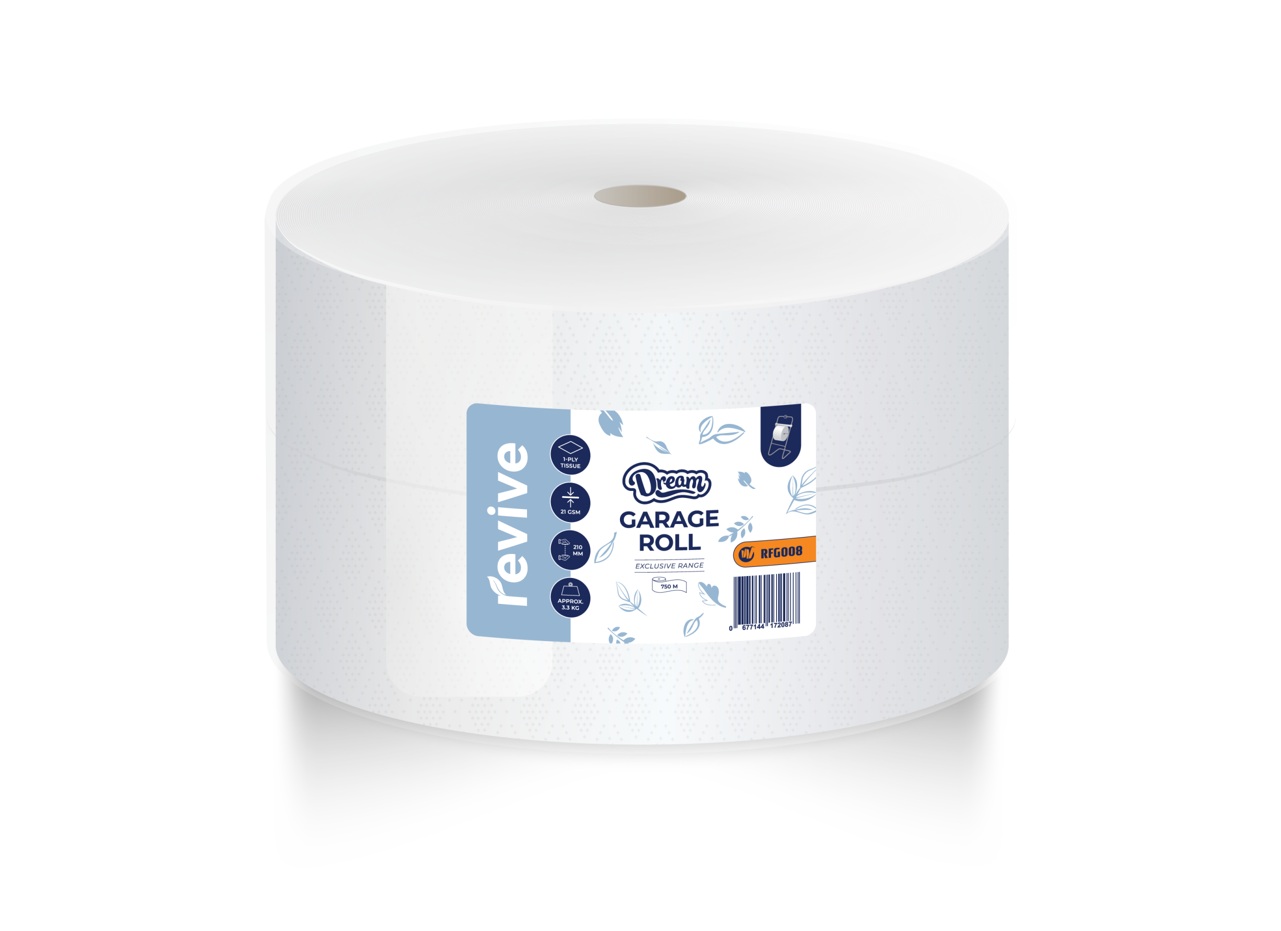 Garage Roll 21gsm - 210mm x 750m (3.3 Kg)