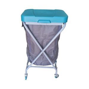 Commercial Laundry Trolley with 100L Linen Bag Heavy Duty