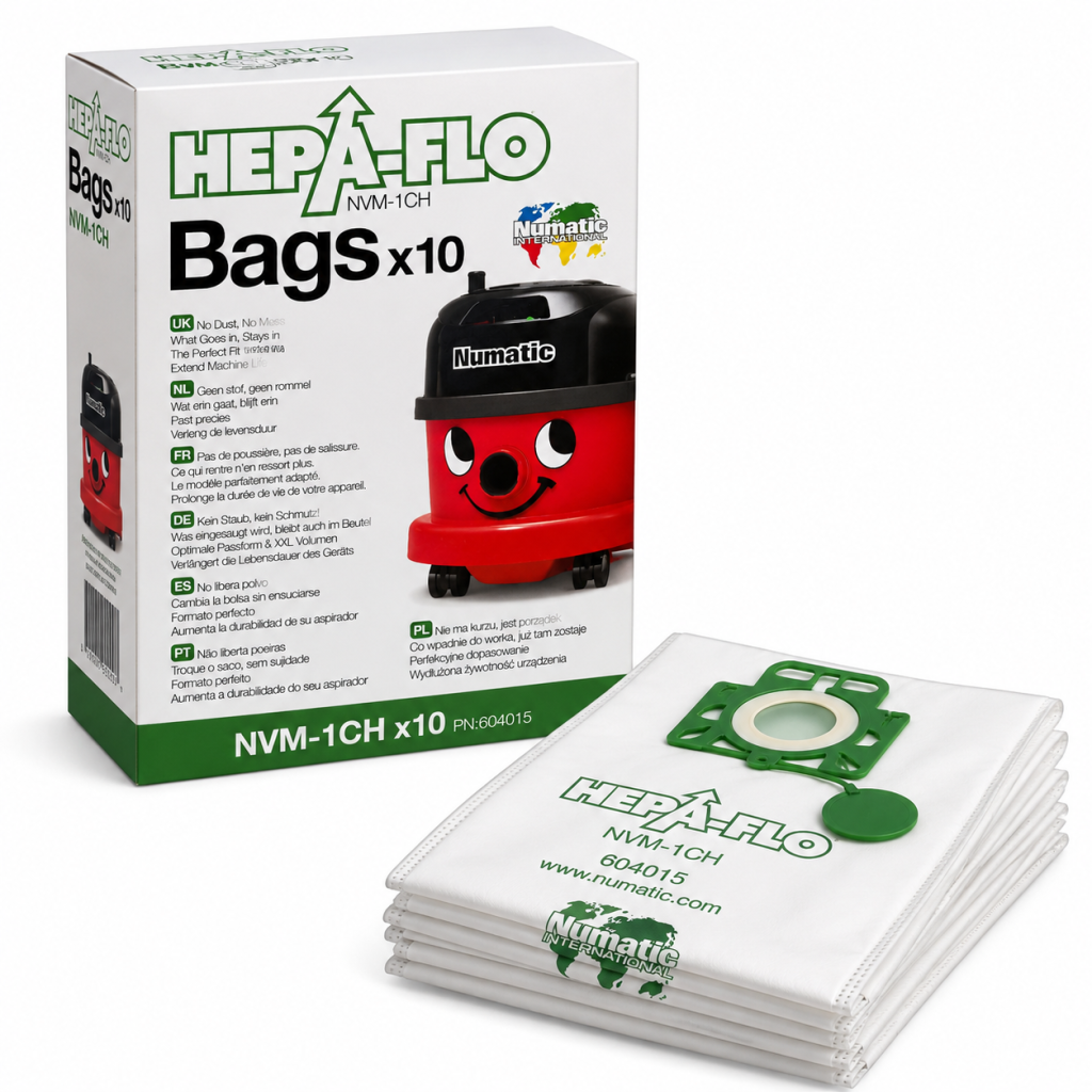 Numatic HepaFlo Vacuum Bags NVM-1CH – 10 Pack