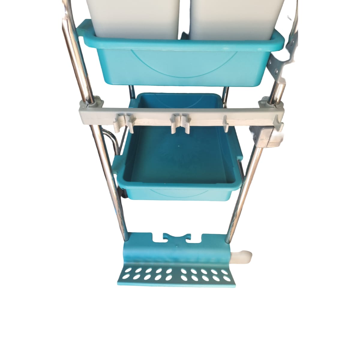 Professional Janitorial Cleaning Trolley with Wringer - Image 4